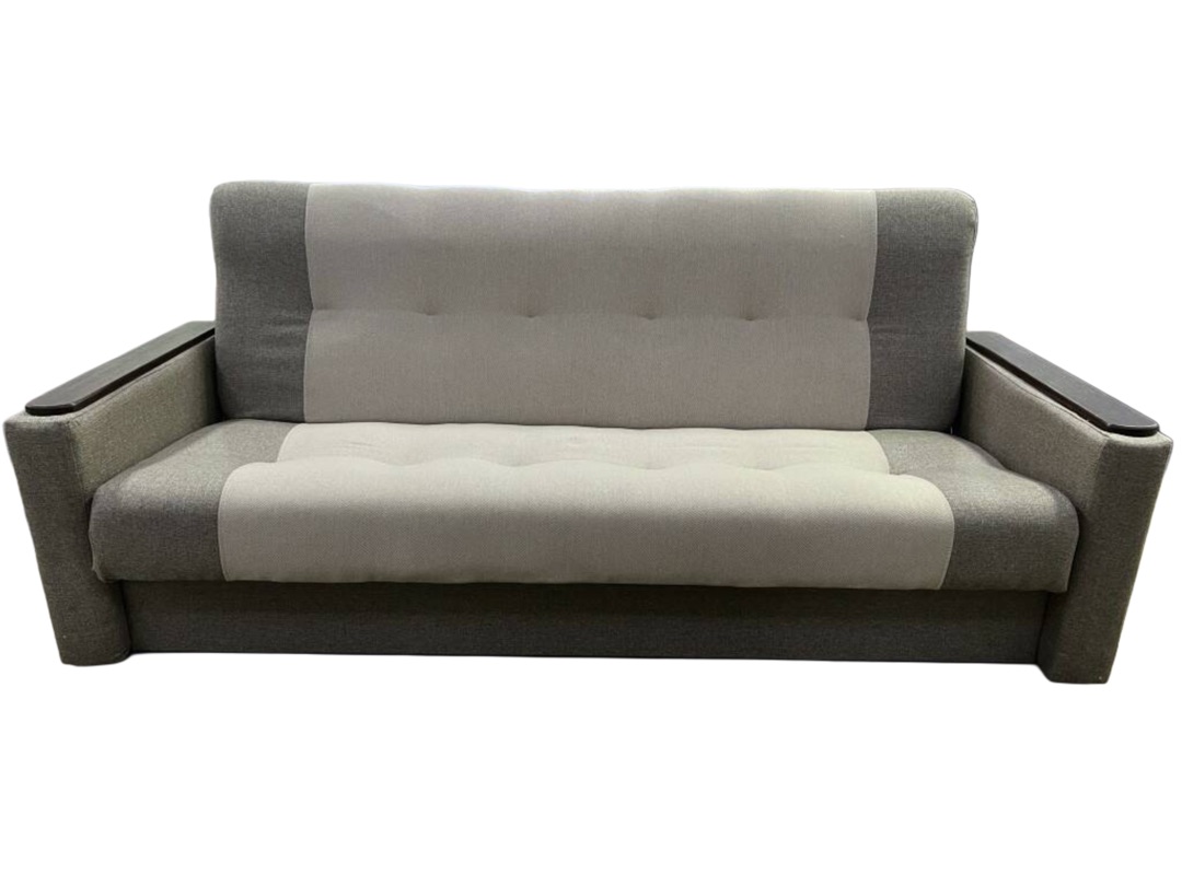 "Мечта" диван-книжка ПБ+ППУ, бельевой ящик СМ 1,9*1,2 (Коричневый/Бежевый)