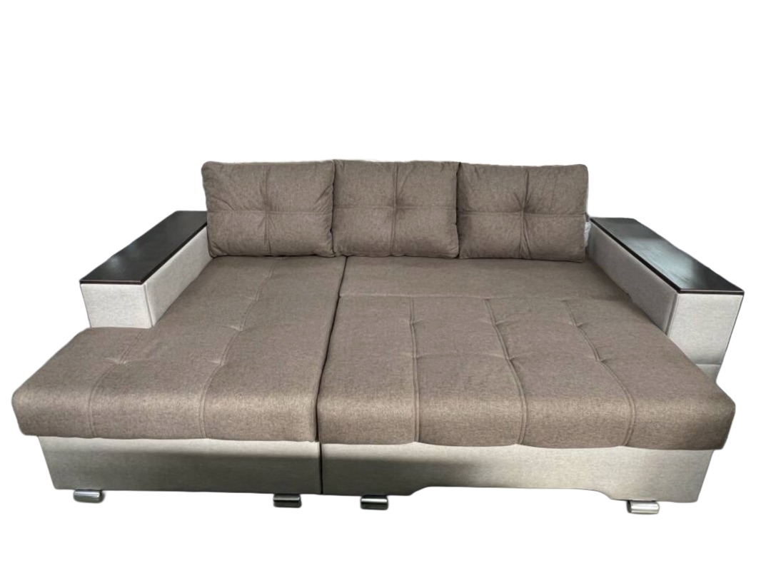 "Вегас" угловой с увел.атаман,многофункциональным подлокотником, УПБ, Тик-так,СМ2,0*1,5(Угол левый7)