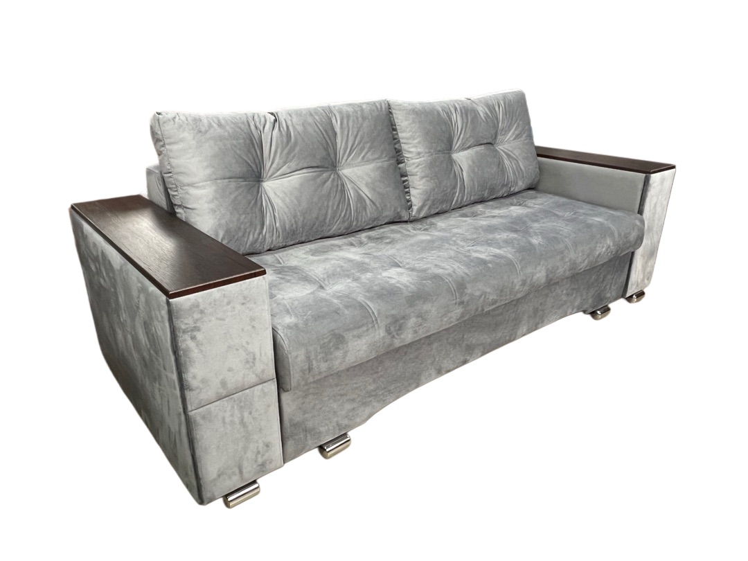 "Вегас" диван прямой, локти многофункциональные, ПБ+ППУ, Тик-так, 1,9*1,6