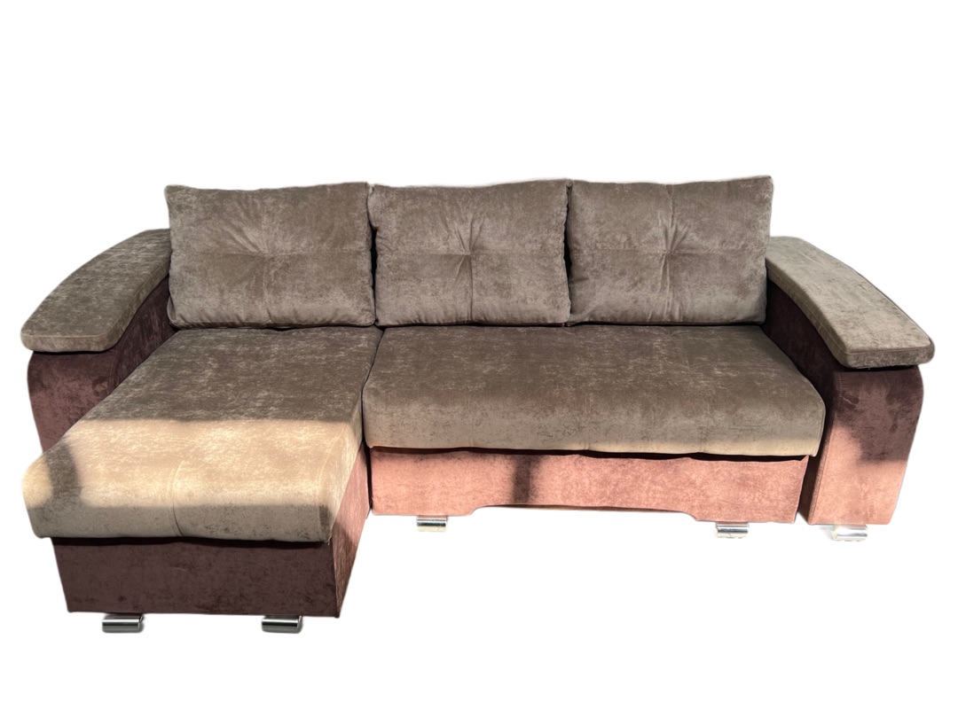 "Бруклин" диван угловой с трапецией, Тик-так, 2,0*1,5