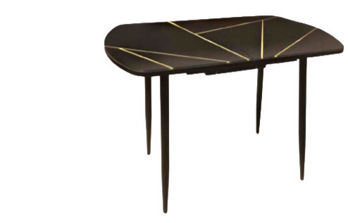 "Конус" стол разборный раздвижной вставка "бабочка" 300мм (белый матовый) пластик 