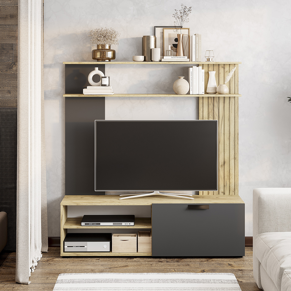 "Мишель" Гостиная тип 1 ГС-05 (крафт/графит)