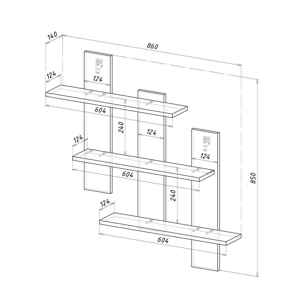 Полка "Дина" АН-01