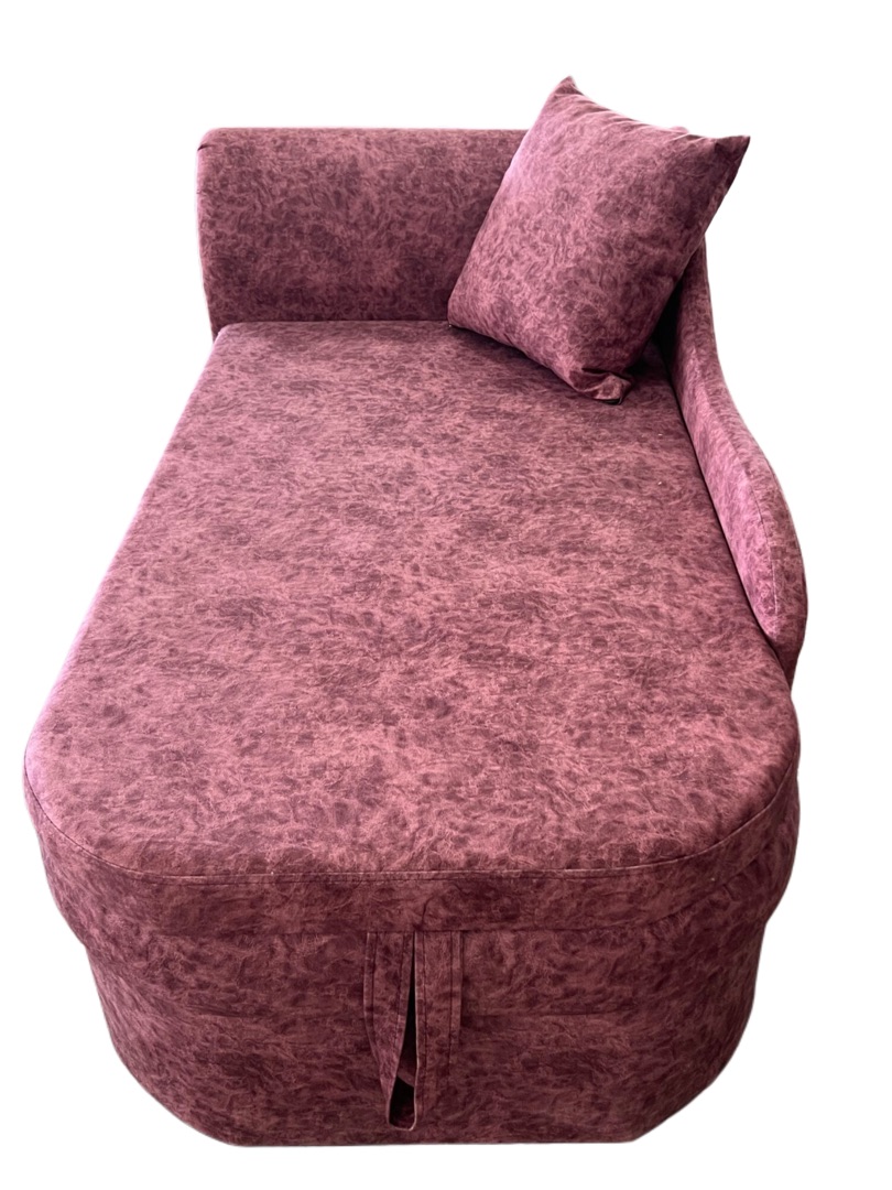 "СМАРТ" кушетка, ППУ, бельевой ящик, выкатной, СМ 1,96*0,76, правая