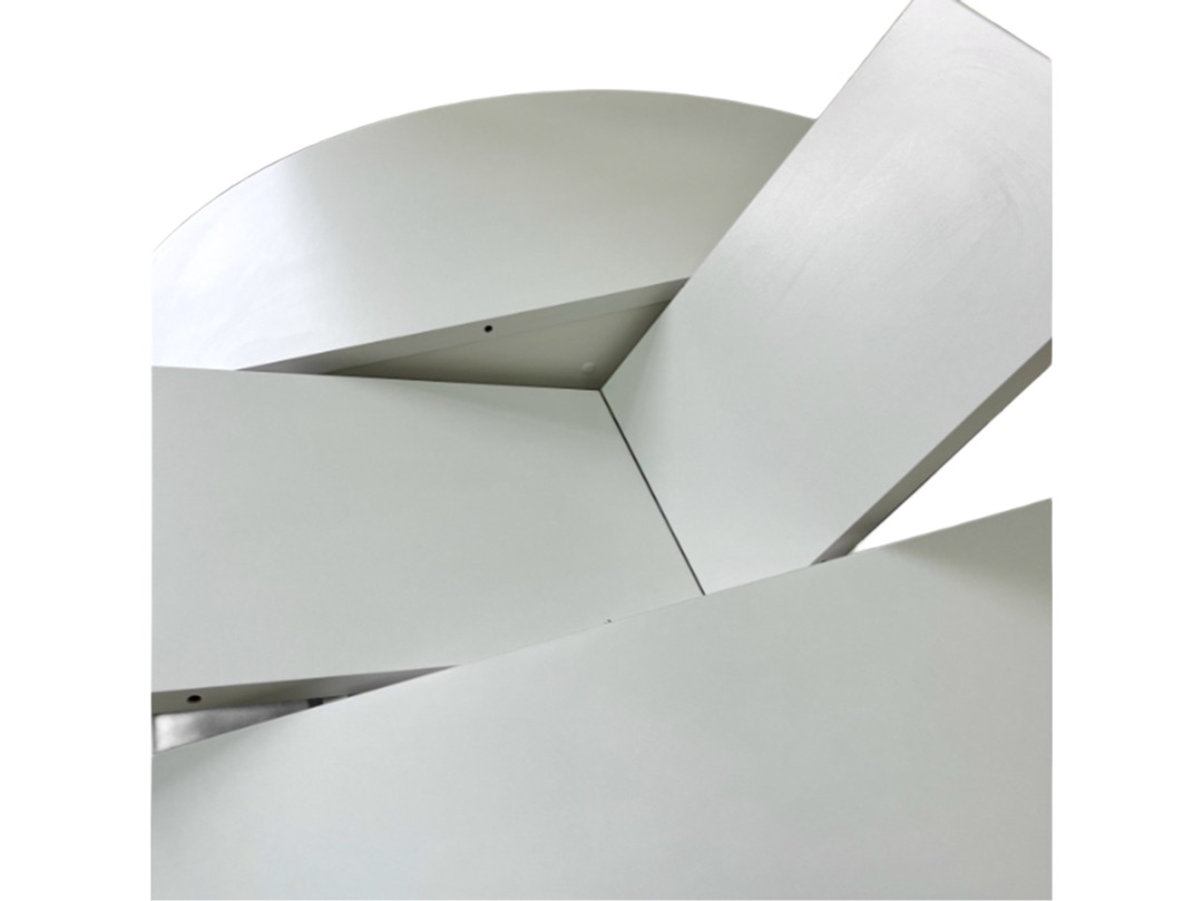 "Норд" Стол царговый раздвижной "Бабочка" 320мм (белый матовый) Пластик