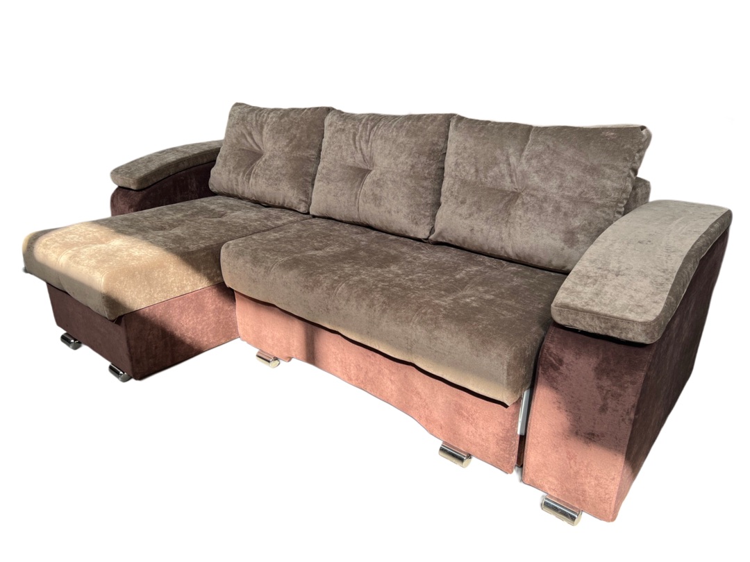 "Бруклин" диван угловой с трапецией, Тик-так, 2,0*1,5