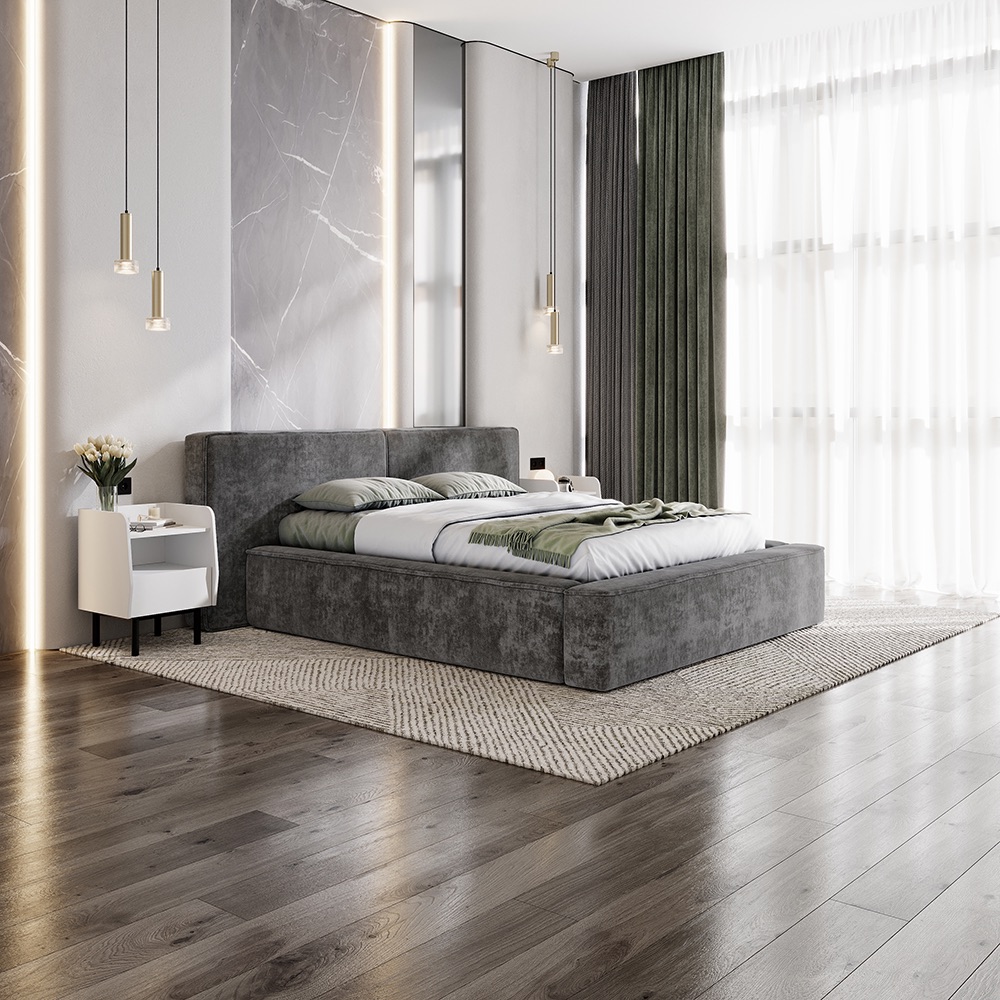 Кровать 1,6 м "Релакс" КР-20 Грифельный