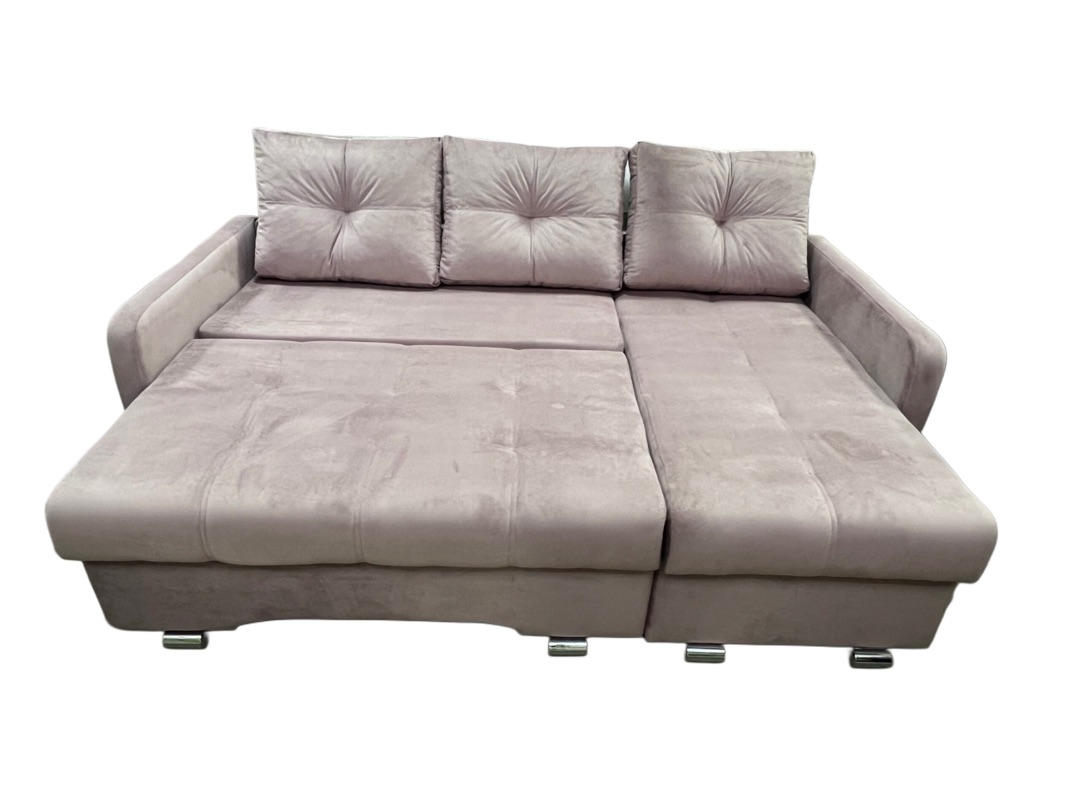 "Барселона" диван угловой с трапецией ППУ+ПБ, Тик-так, СМ 1,95*1,6