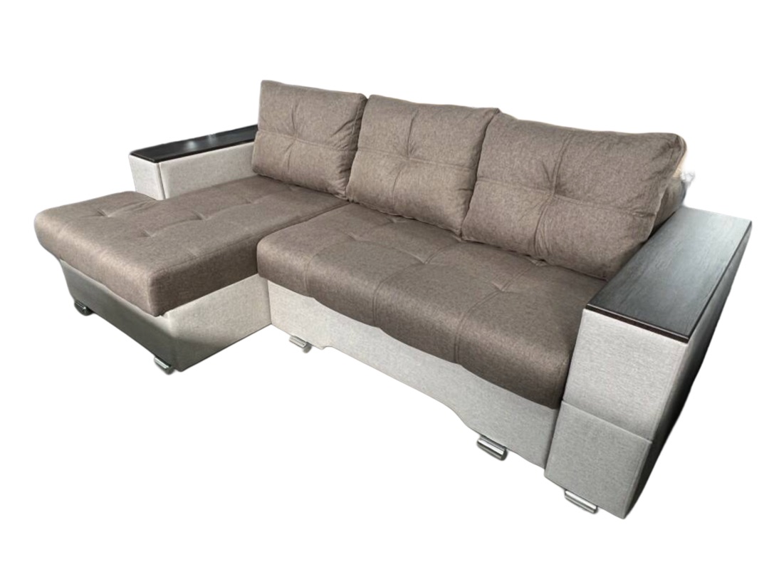 "Вегас" угловой с увел.атаман,многофункциональным подлокотником, УПБ, Тик-так,СМ2,0*1,5(Угол левый7)