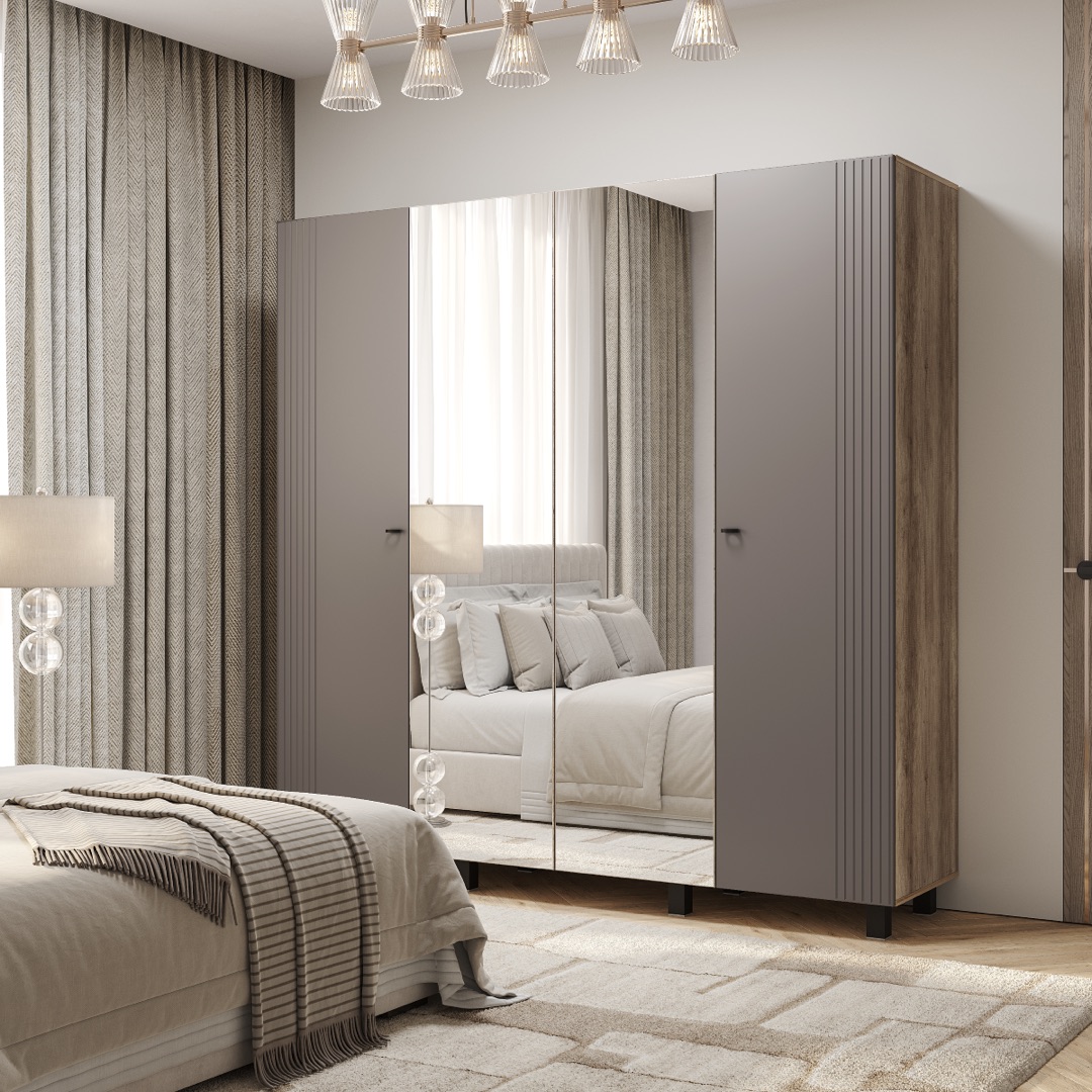 "Олива" Шкаф 4-х створчатый ШК-13 