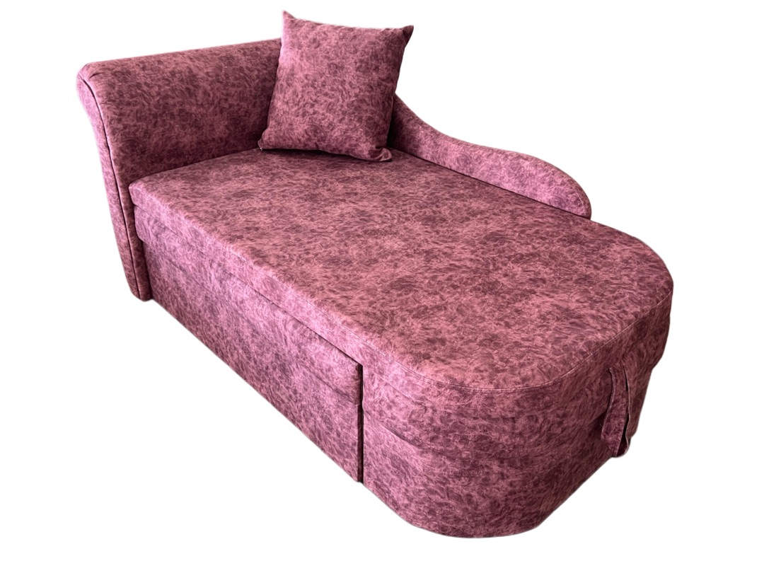 "СМАРТ" кушетка, ППУ, бельевой ящик, выкатной, СМ 1,96*0,76, правая