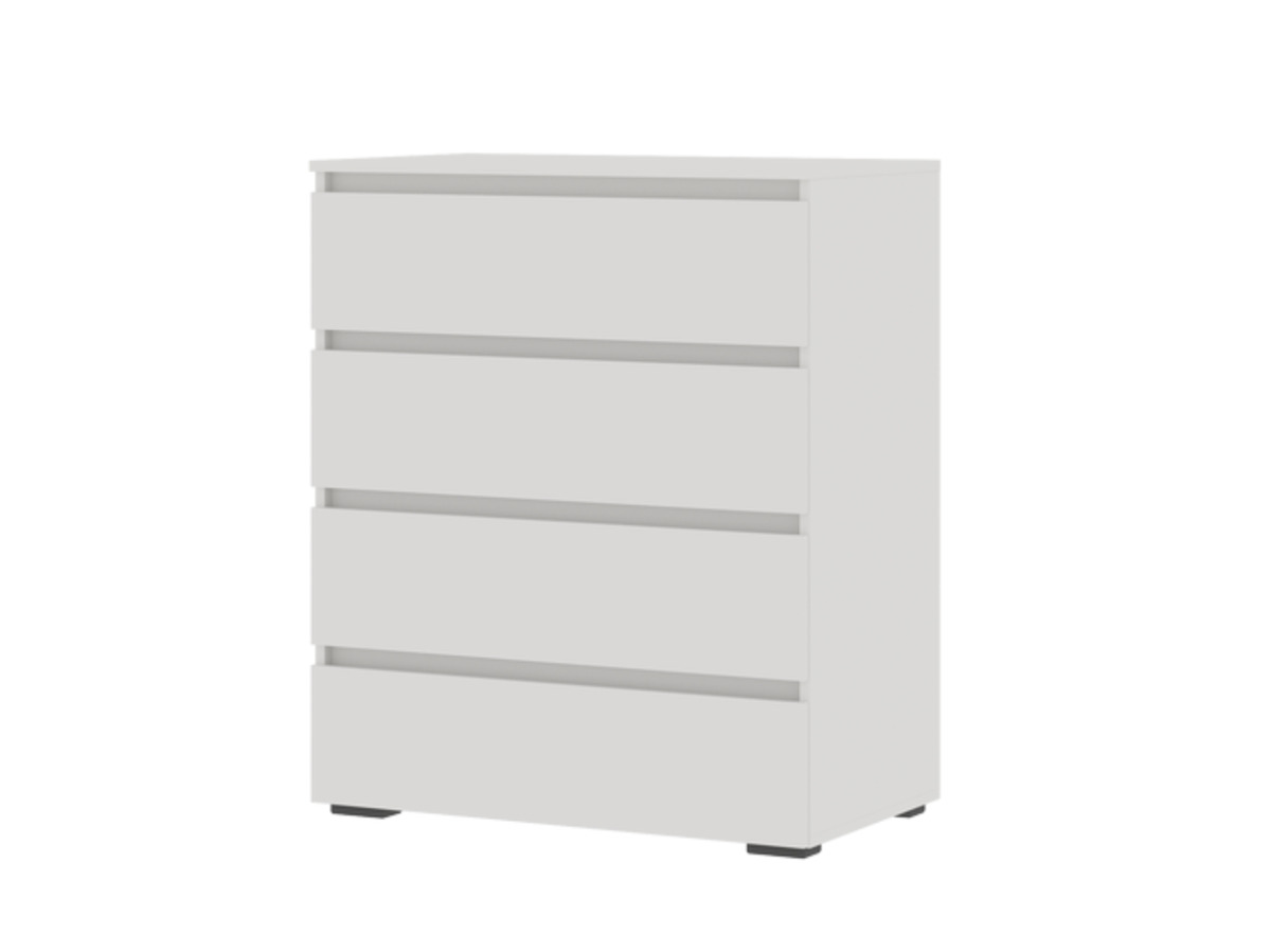 ХЕЛЕН КМ 02 Комод 802 4 ящика (0,802х0,958х0,460)ФАСАД БЕЛЫЙ/КОРПУС БЕЛЫЙ