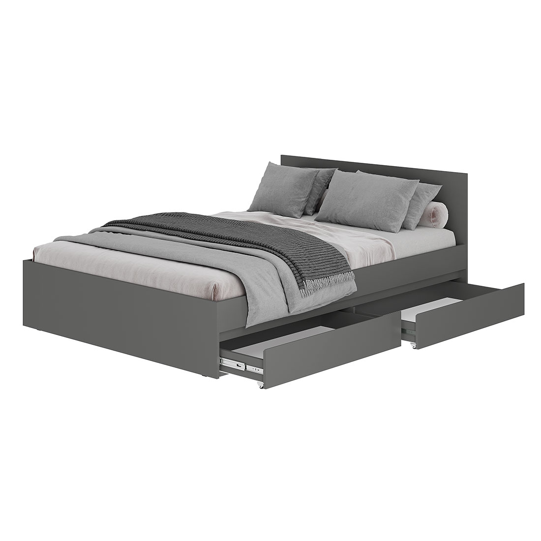 "Симпл" Кровать 1,20 КР-07 Графит