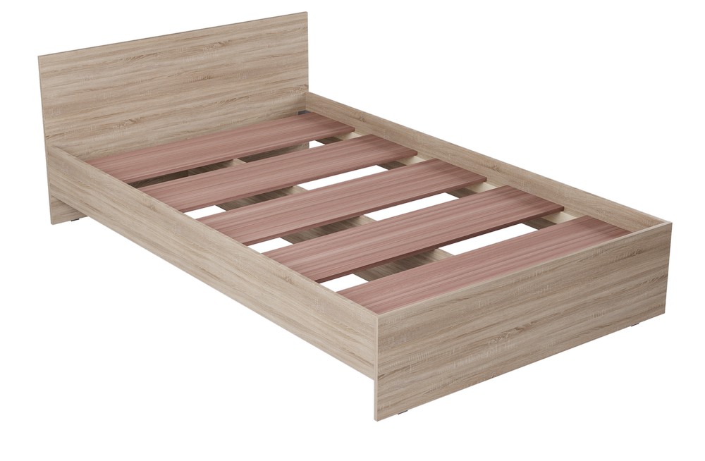 Кровать ЛАЙТ  КР-003 (Прямоугольный щиток) 1240 мм