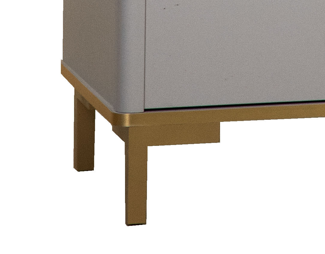 Комод 65.01 "Антре" (серый / золото)