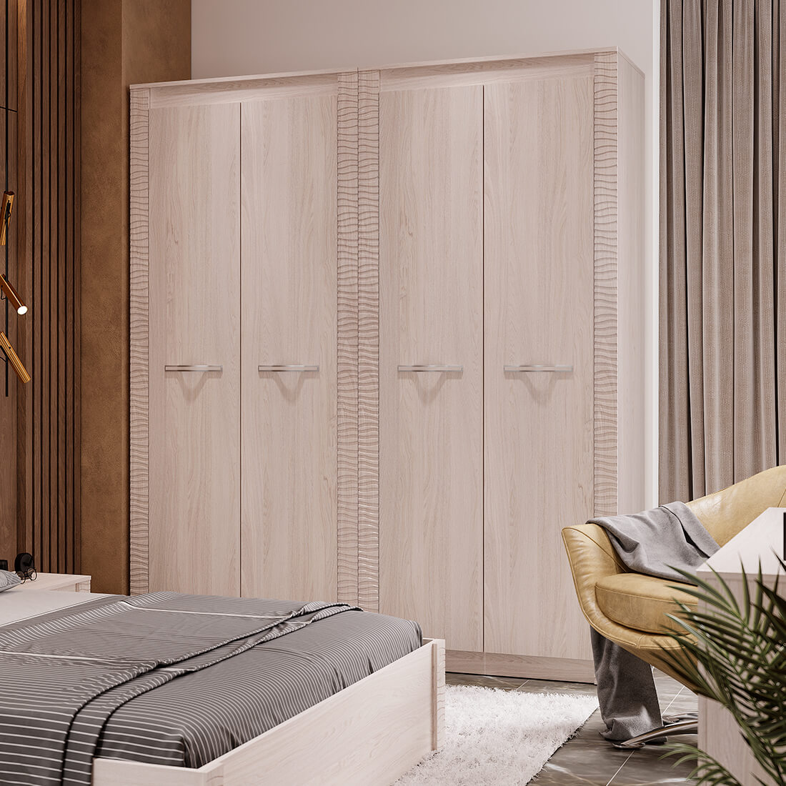 "Монако" Шкаф 2-х дв. ШК-37 Ясень