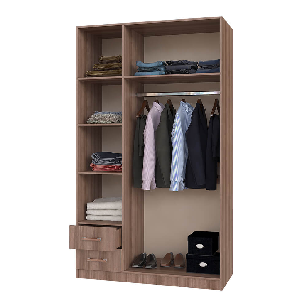 Шкаф 3-х ств.с ящиками (1290х2100х560) 