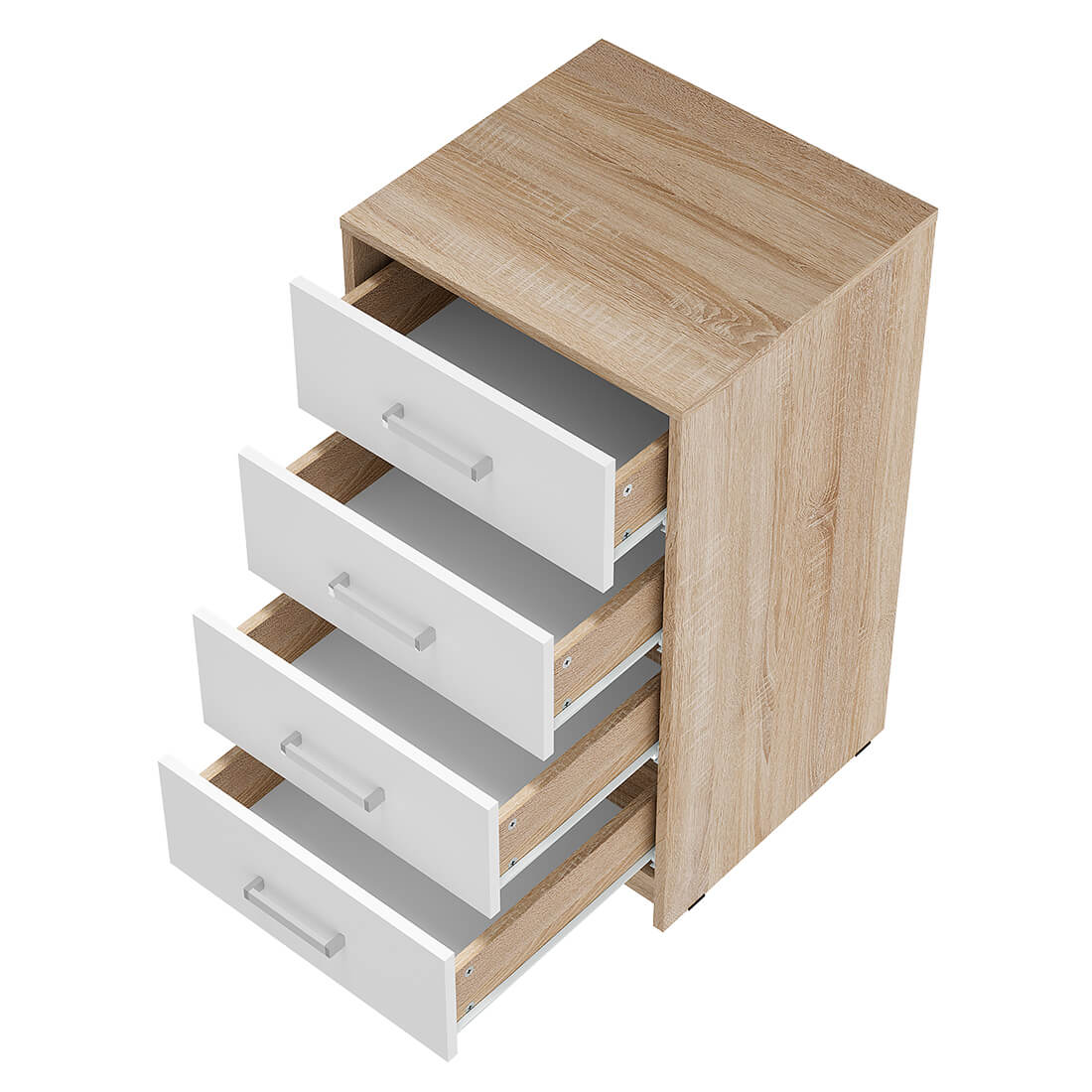 "Мия" Комод Сонома/белый