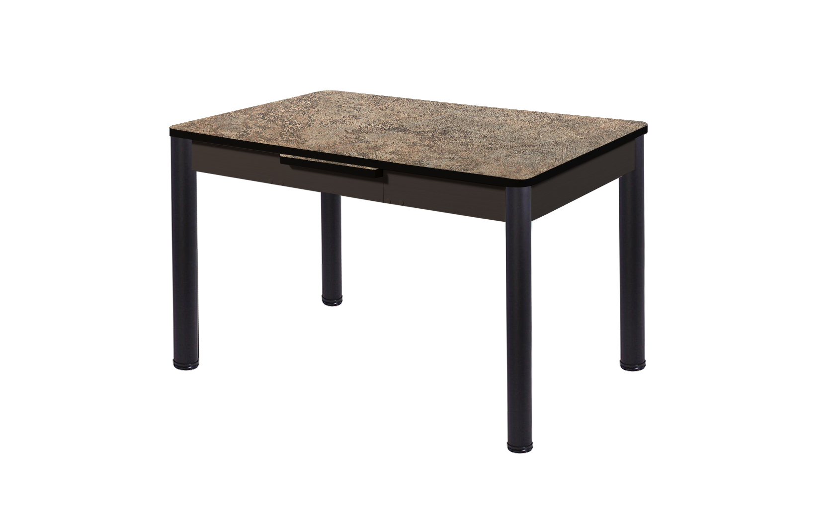 Стол "ЛЮКС 1,52 ПЛАСТИК" раздвижной (1,2*1,52*0,8) опора ХРОМ