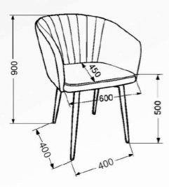 Стул "Верона" (ВВ) металлокаркас белый матовый (Опора №2)