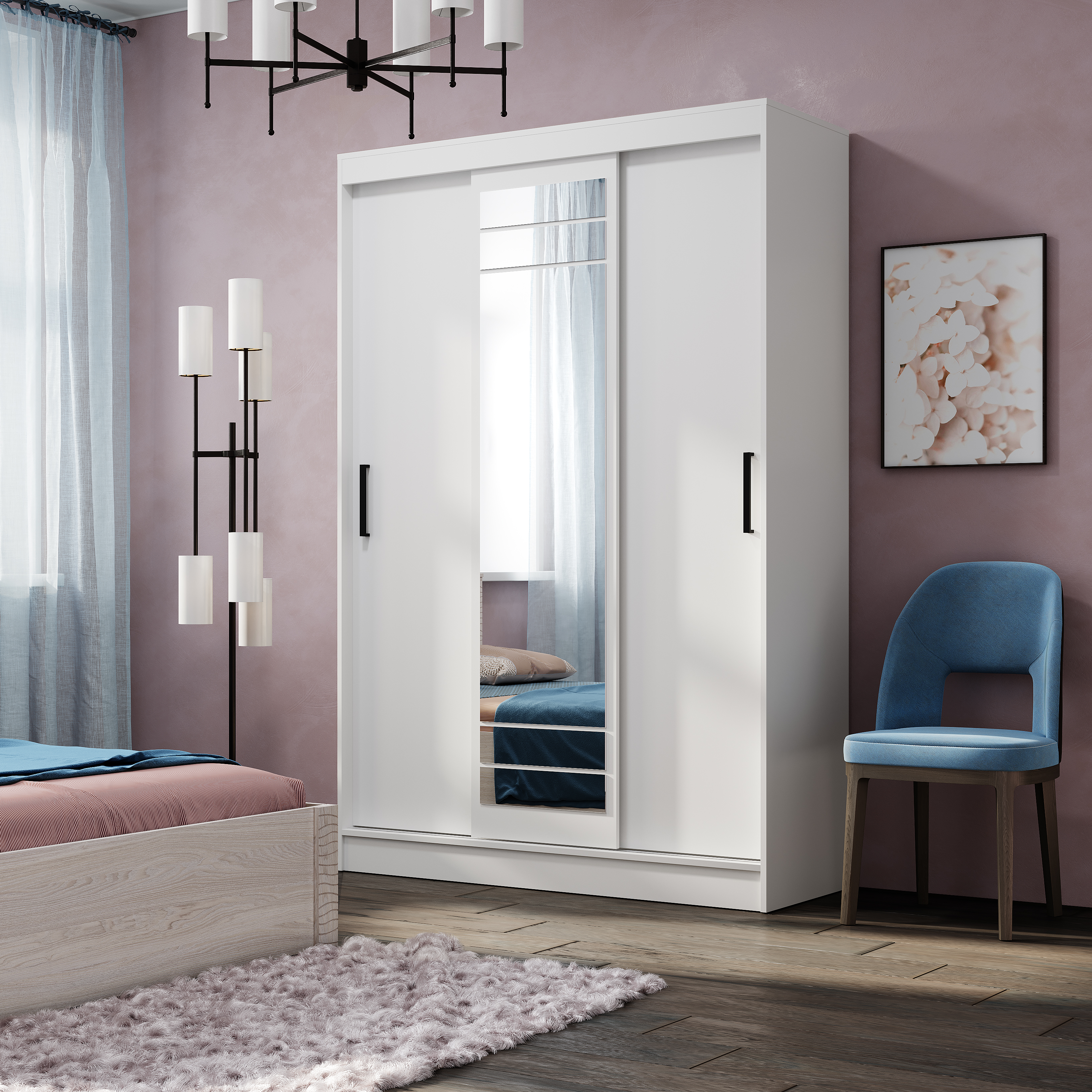 "Тео" Шкаф-купе Белый