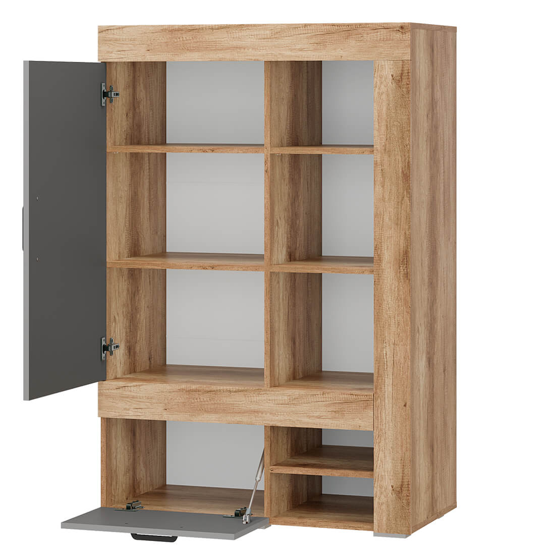 "Прима" Шкаф многофункциональный ШК-17 Дуб каньон