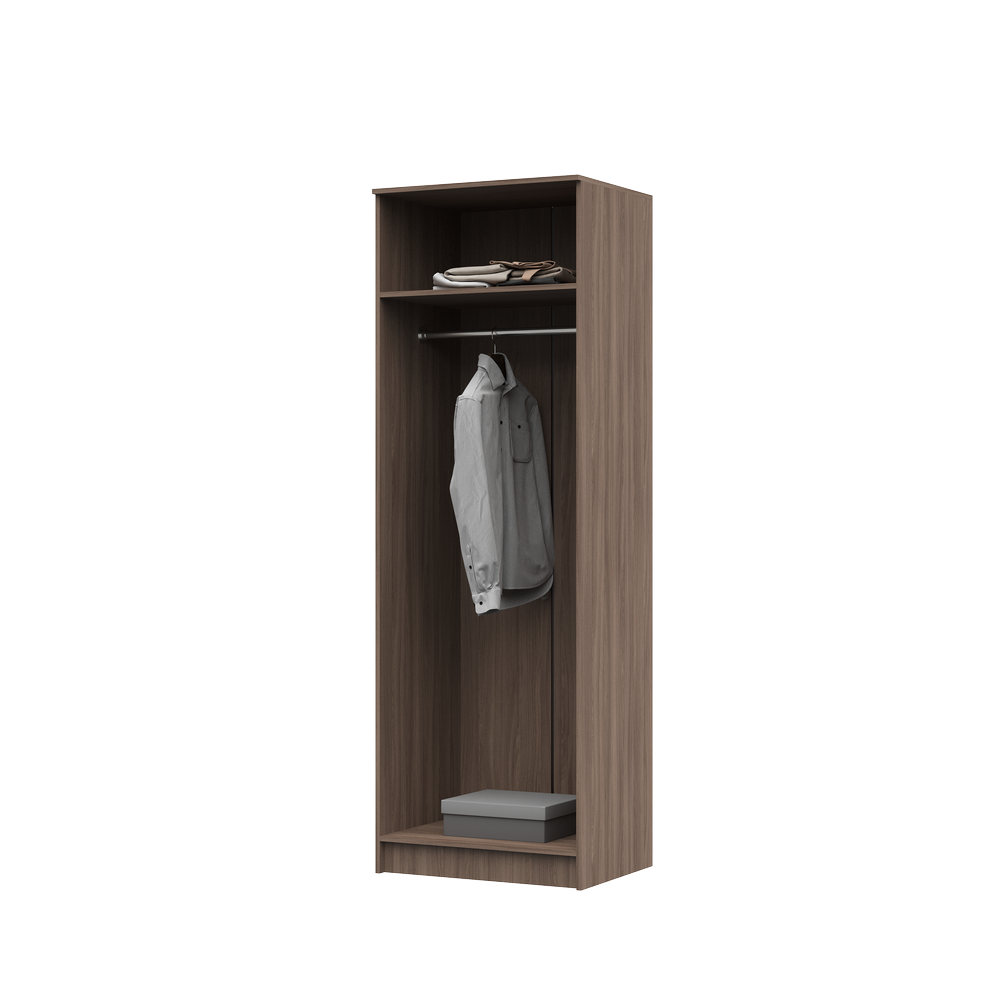 Гостиная ОЛЬБИЯ шкаф (0,7х2,1х0,542) фасад ШИМО СВЕТЛ/корпус ШИМО ТЕМН