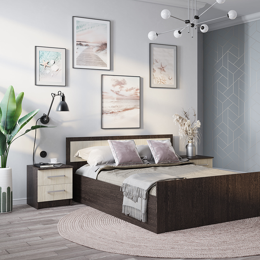 "Фиеста" Тумбы (2шт в упаковки) (Венге лоредо) 