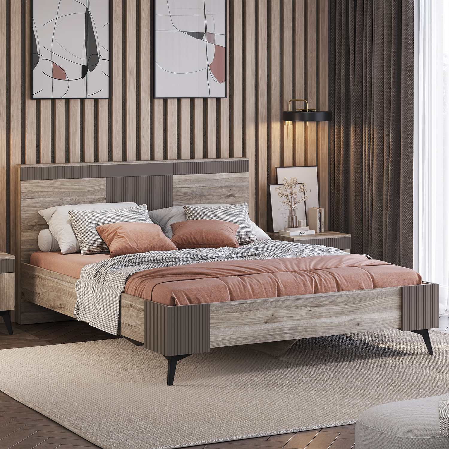 "Кассандра" Кровать 1,6 м КР-19 с основанием ДСП