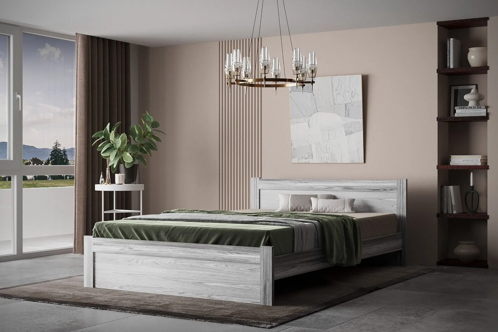 Катрин-4 БЧМ Кровать 0, 9  каркас