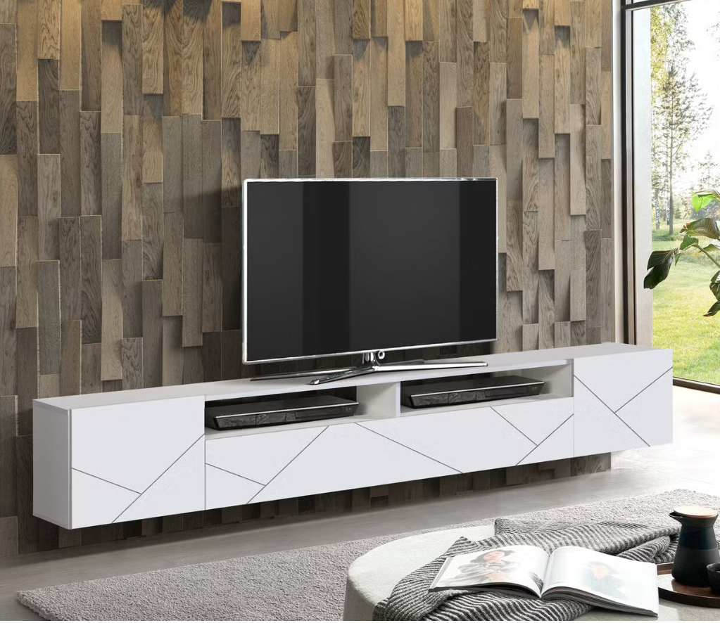 Тумба "Прага" (фасад ПВХ с фрезеровкой) (белый / софт белый)