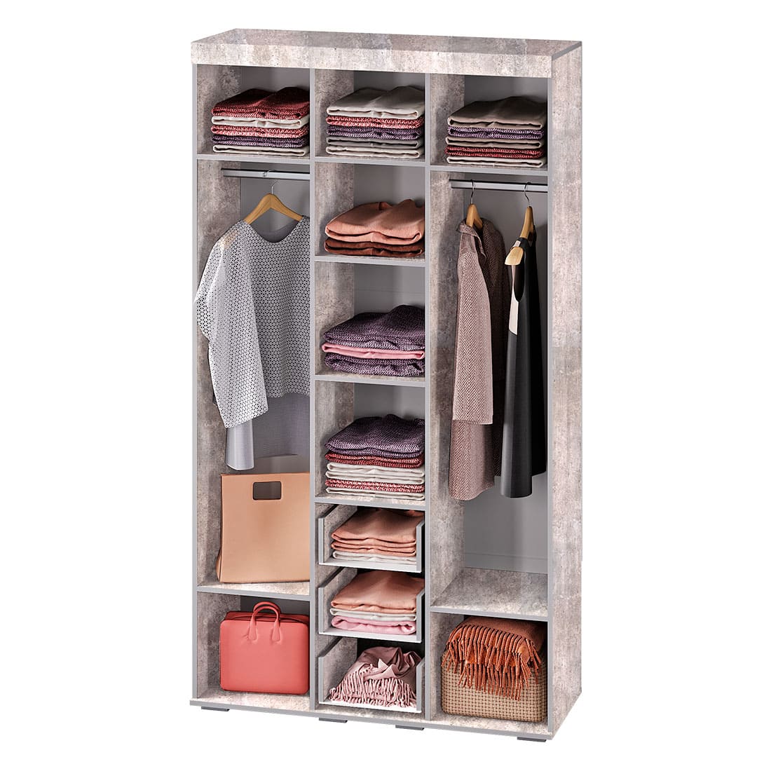 "Инстайл" Шкаф 3-х (ШК-30) БЕТОН