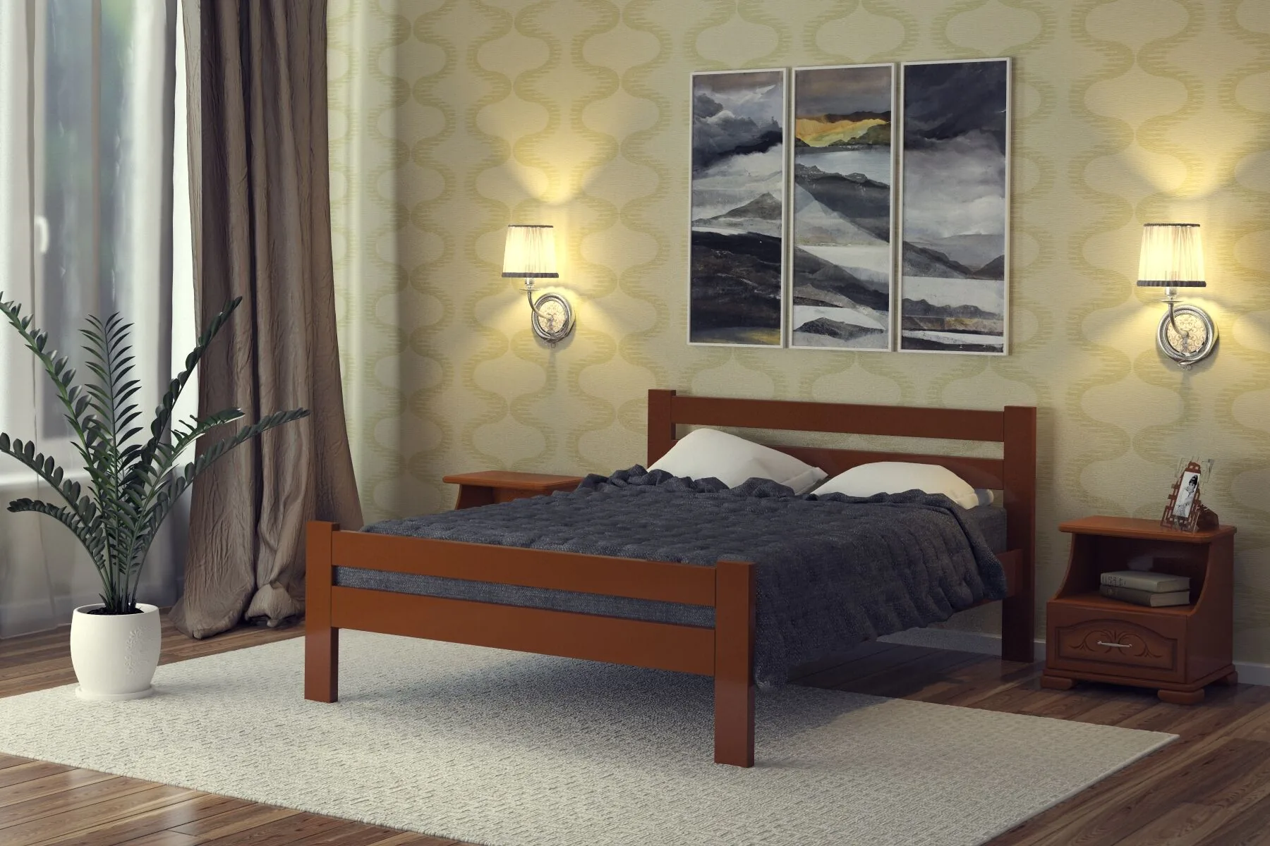 Катрин БЧМ Кровать 0, 9  каркас