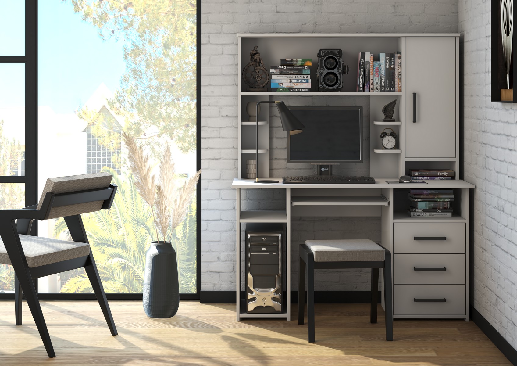 "Лик-5" Стол компьютерный СК-4 БЕЛЫЙ