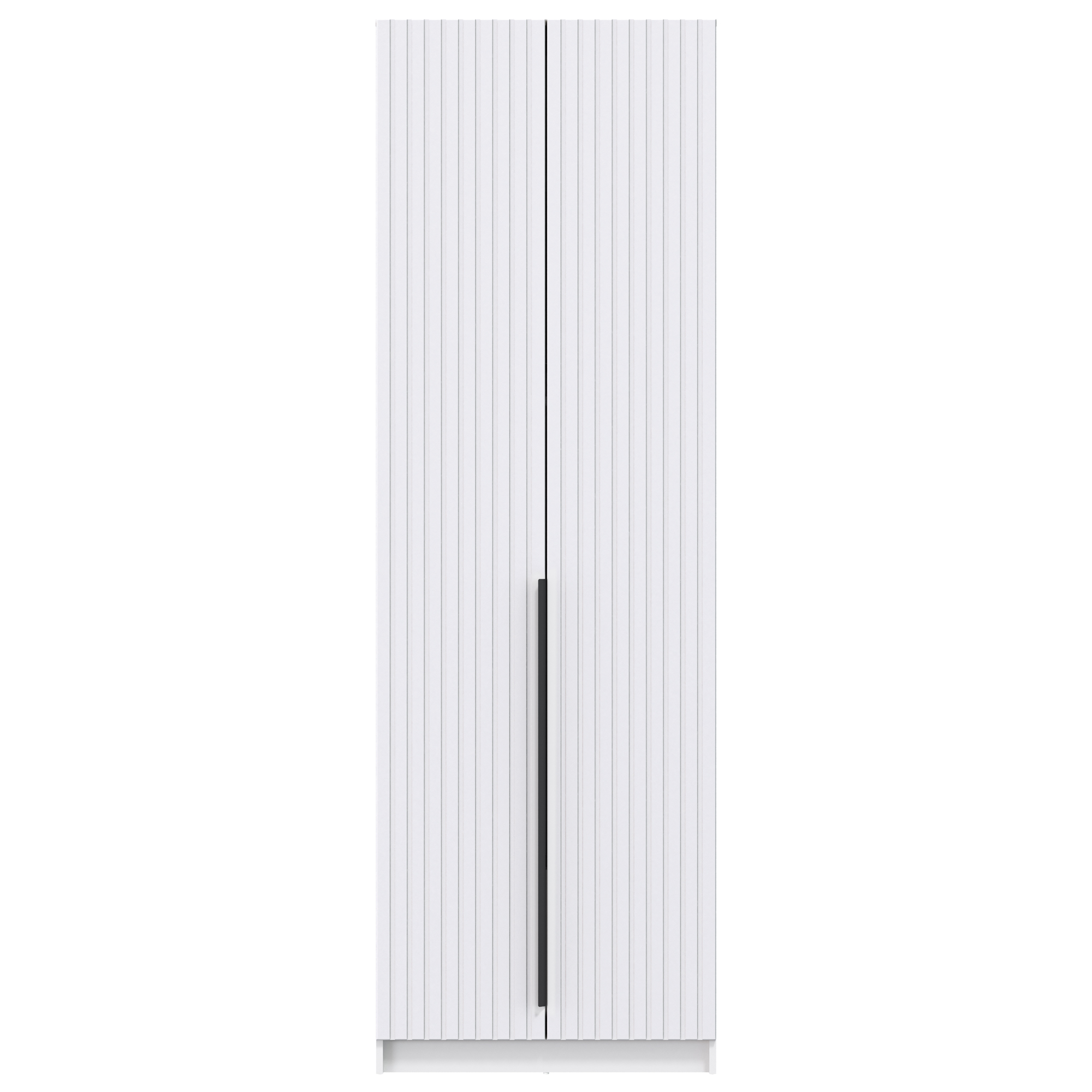 Шкаф для одежды 67.10 "Брандо" (2-х дв.) (МДФ ПВХ белый матовый) (h2500)