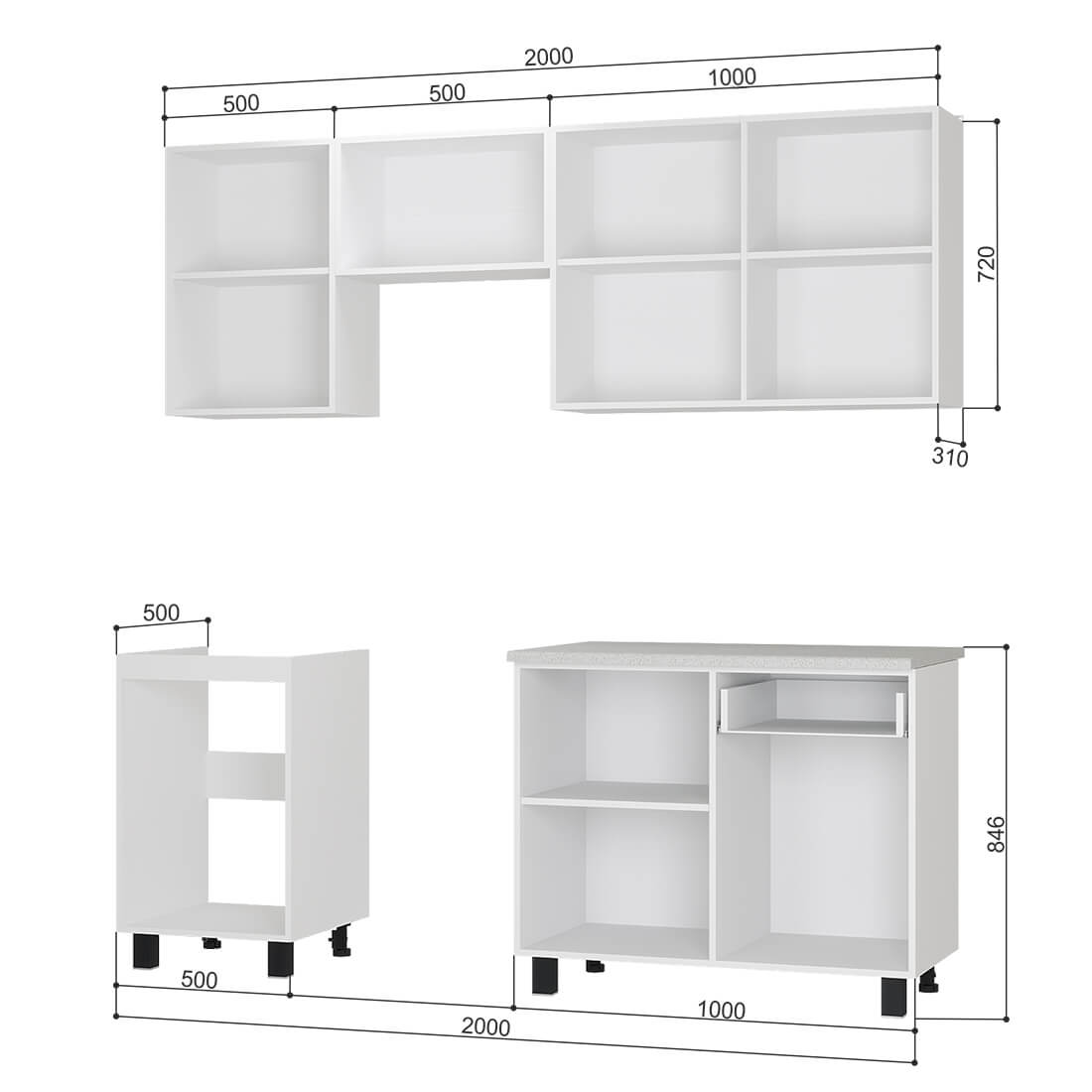 2,00 "Сканди" Кухня №2 