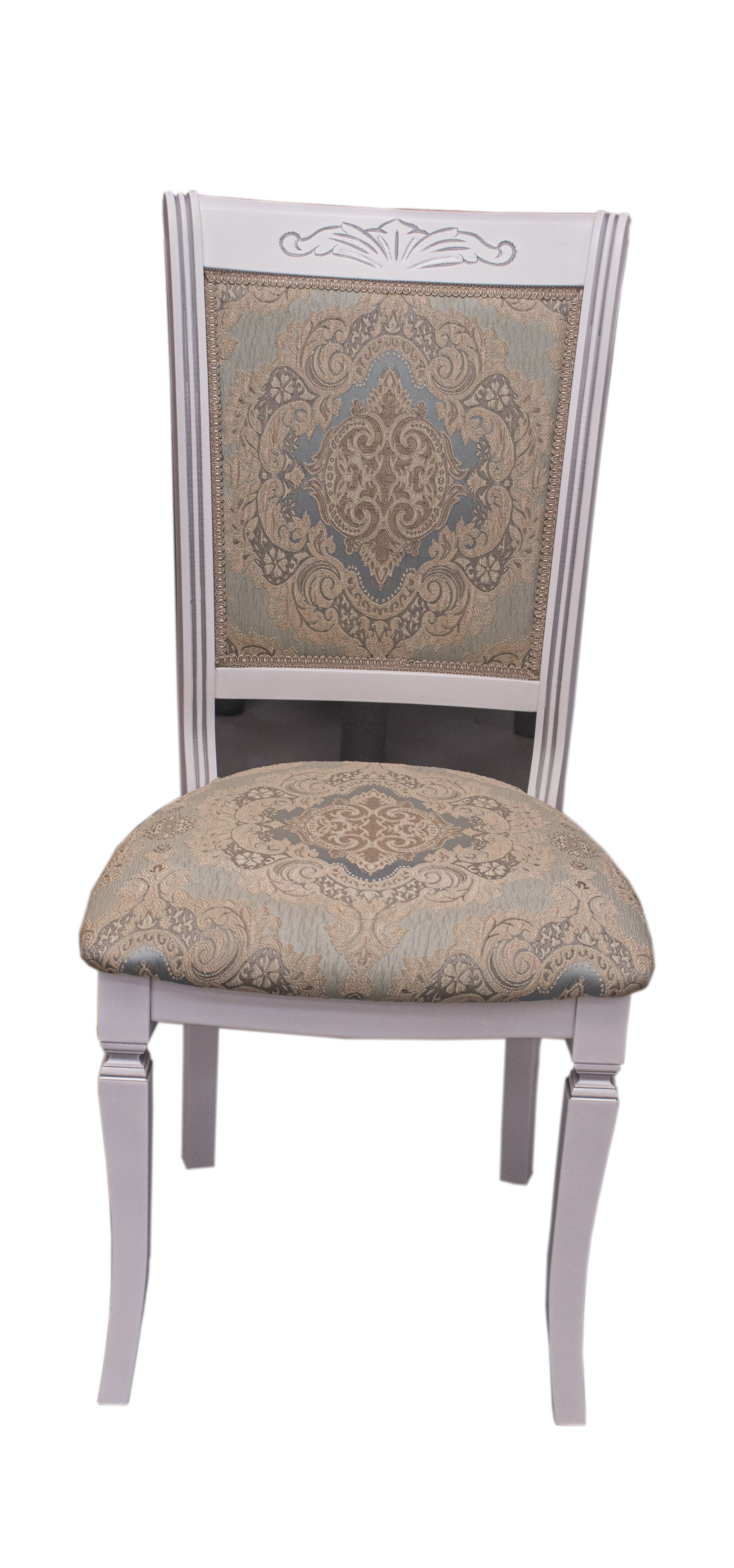 Стул "Итта" (белый) (Адра бирюзовая)