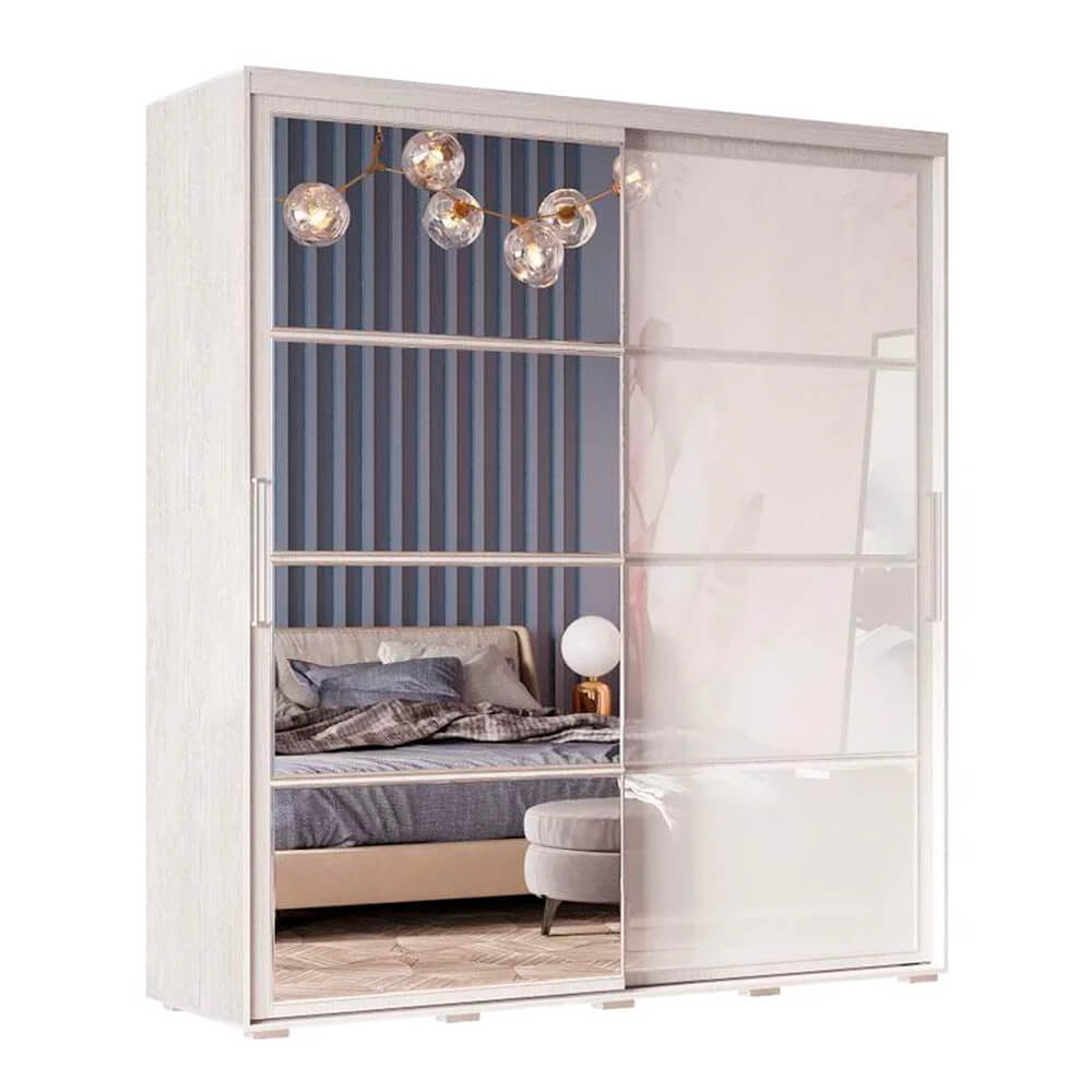 "Крафт-6" Шкаф-купе ШКК-06 ЯСЕНЬ БЕЛЫЙ 