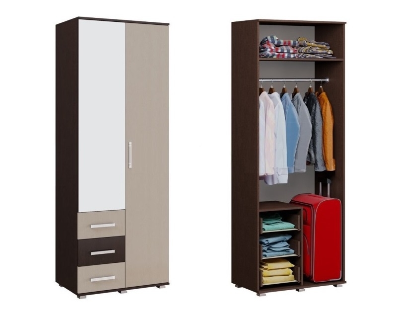 "Белла" Шкаф 2-х ств. Венге/ Ясень белый