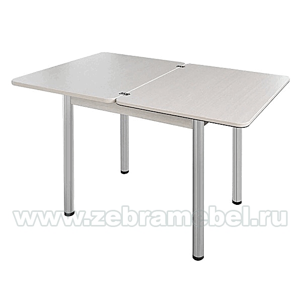 "Ника 1,20 + ЯЩИК"Стол повор.-раскл.(08*06*(1,2*0,8)) ЭМАЛЬ (БЕЛАЯ) (Белый) D50 Круглая