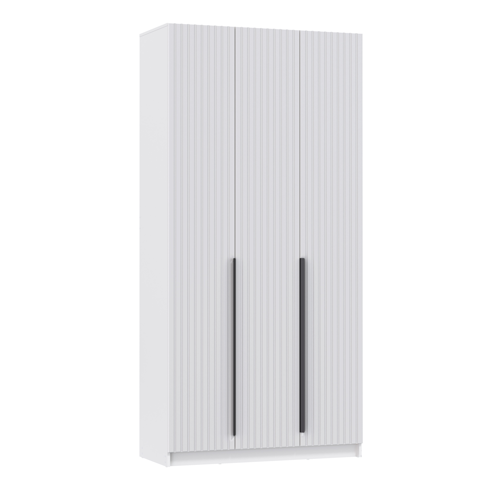 Шкаф для одежды 67.08 "Брандо" (3-х дв.) (МДФ ПВХ белый матовый) (h2500)