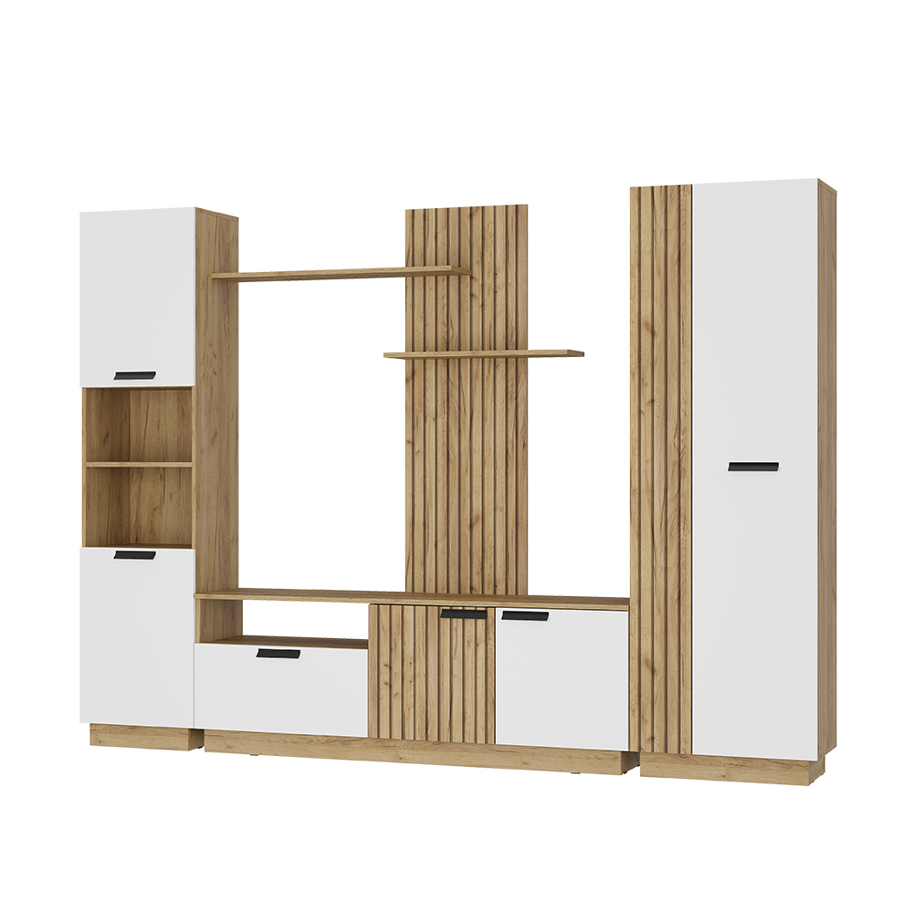 "Мишель" Гостиная тип 2 ГС-01 (крафт/белый) 