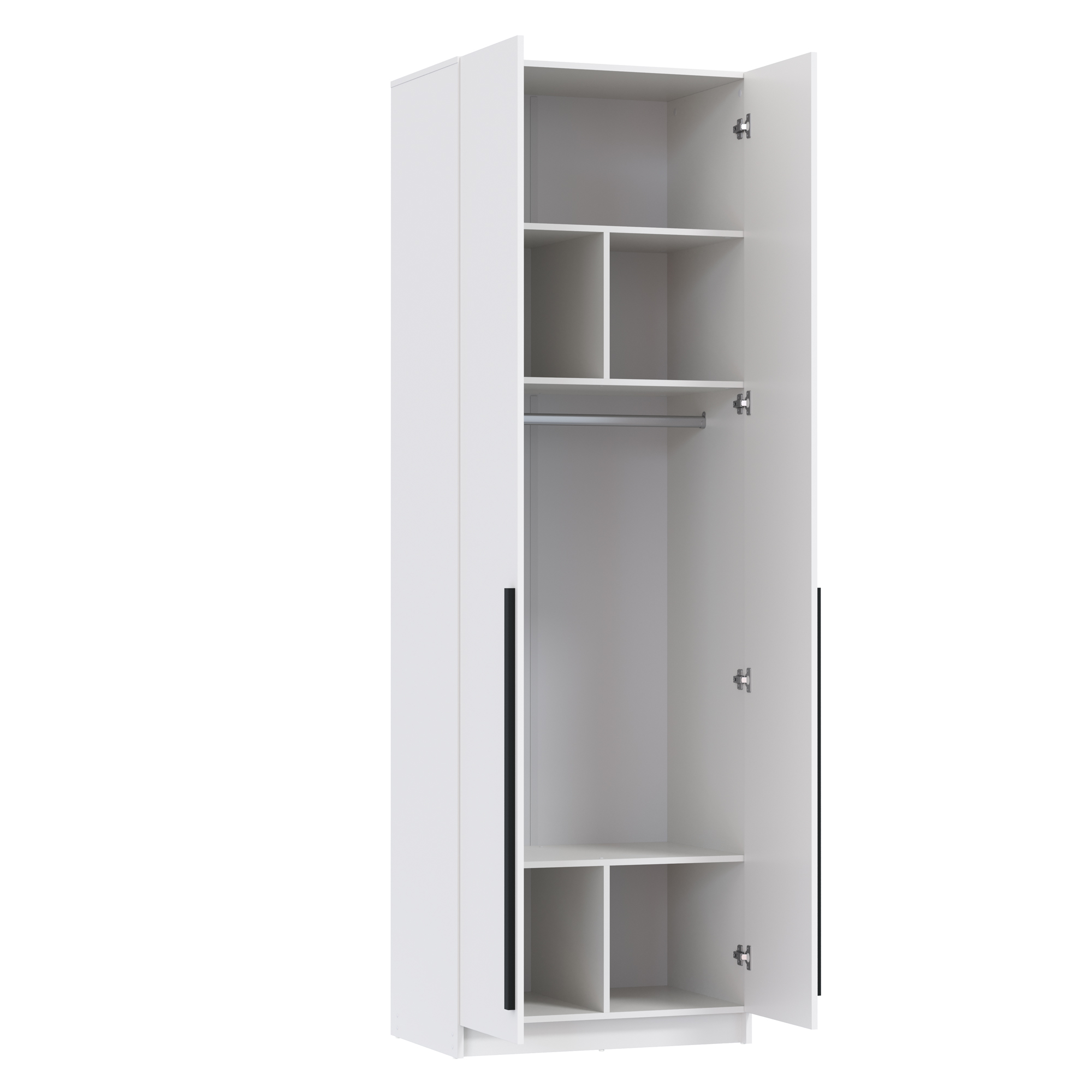 Шкаф для одежды 67.10 "Брандо" (2-х дв.) (ЛДСП белый) (h2500)