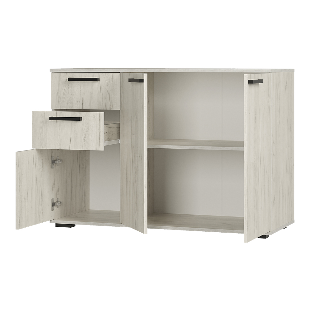 "Стандарт №3" Комод (Дуб крафт белый) 