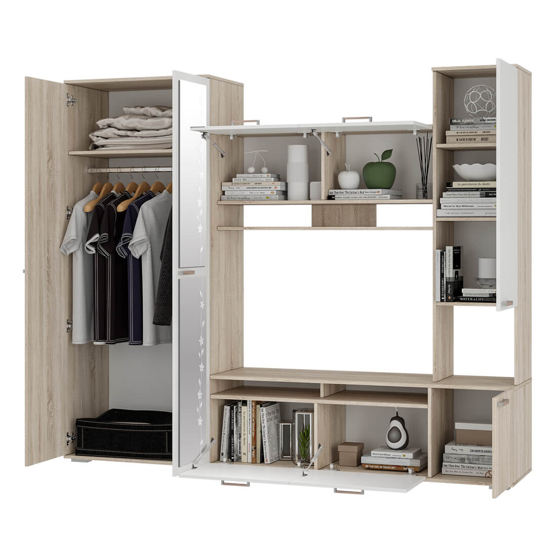 "Лукас" Гостиная (Сонома/Белый)