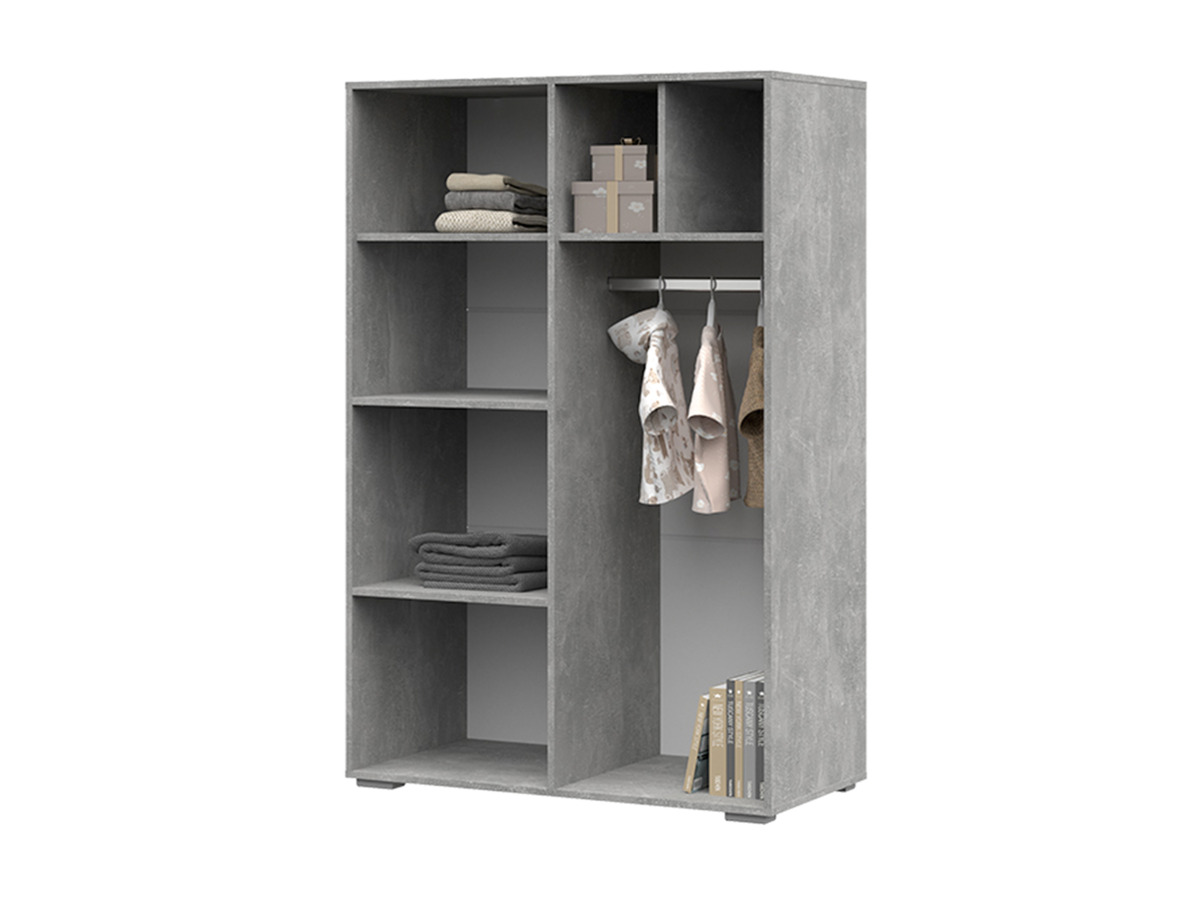 ДЕНВЕР ШК 03 Шкаф (1000 х1513х504) Фасад БЕЛЫЙ/Корпус АТЕЛЬЕ СВЕТЛЫЙ СНЯТО