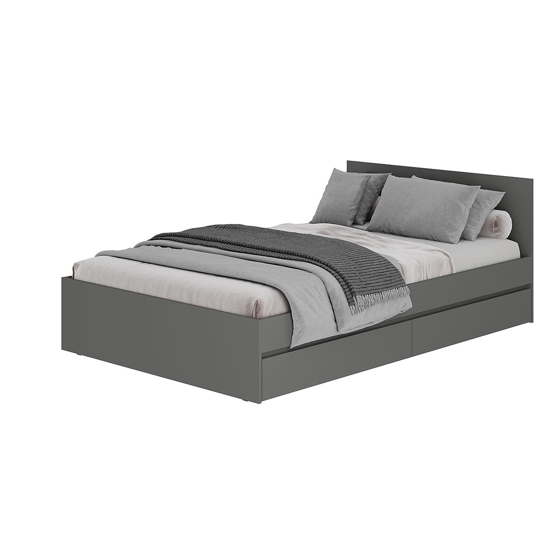 "Симпл" Кровать 1,20 КР-07 Графит