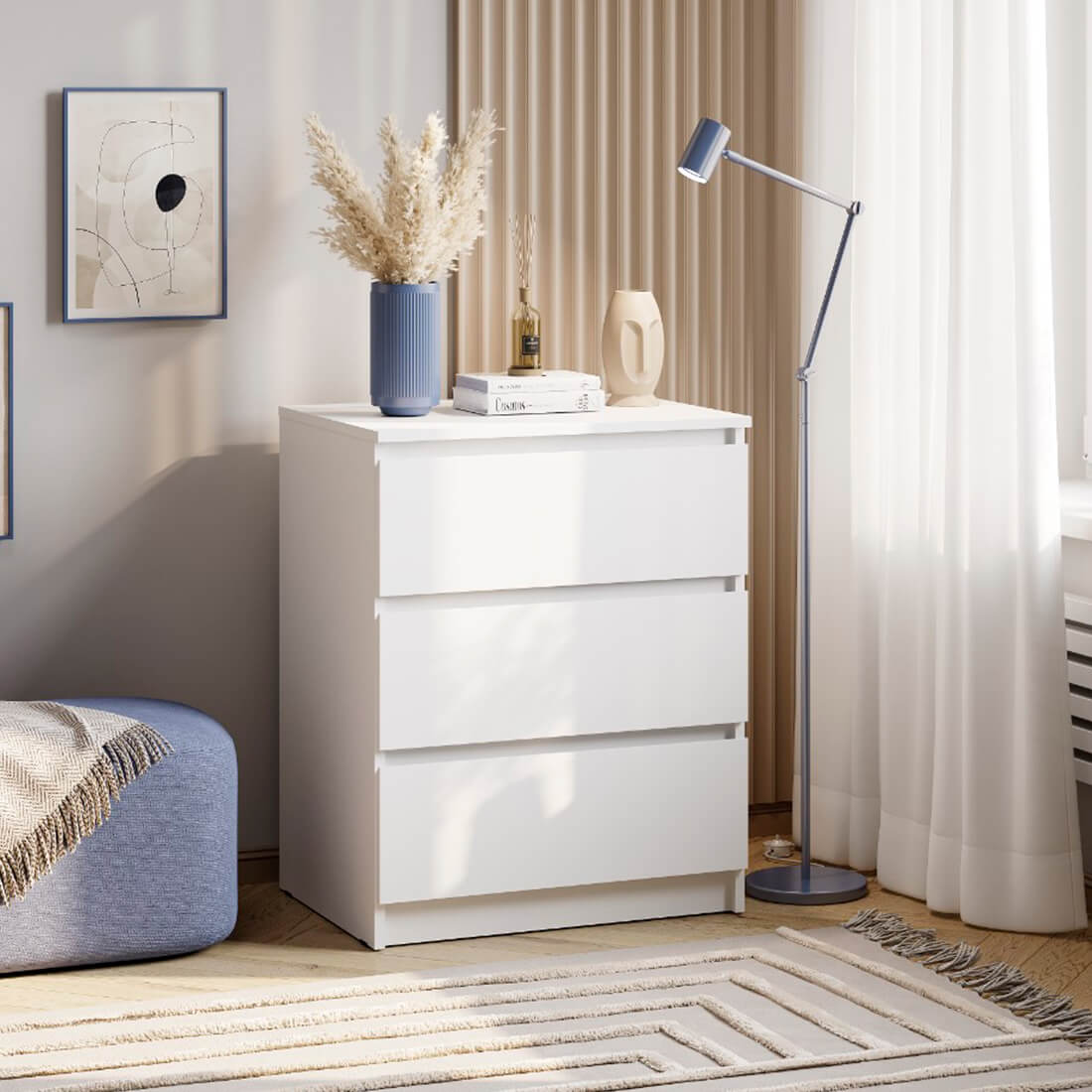 "Симпл" Комод КМ-01 Белый