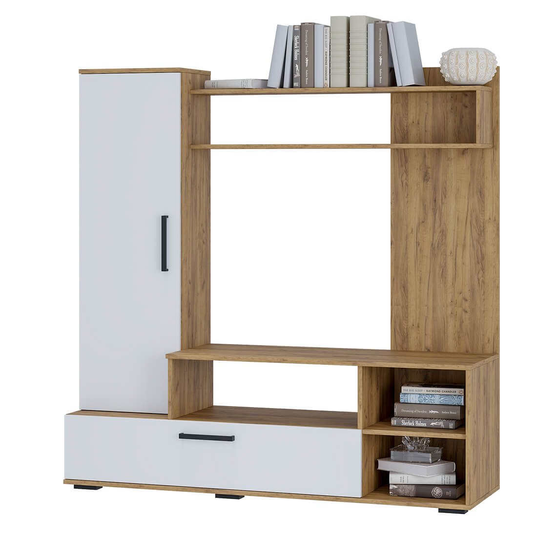 "Евро-2" Гостиная Крафт/белый