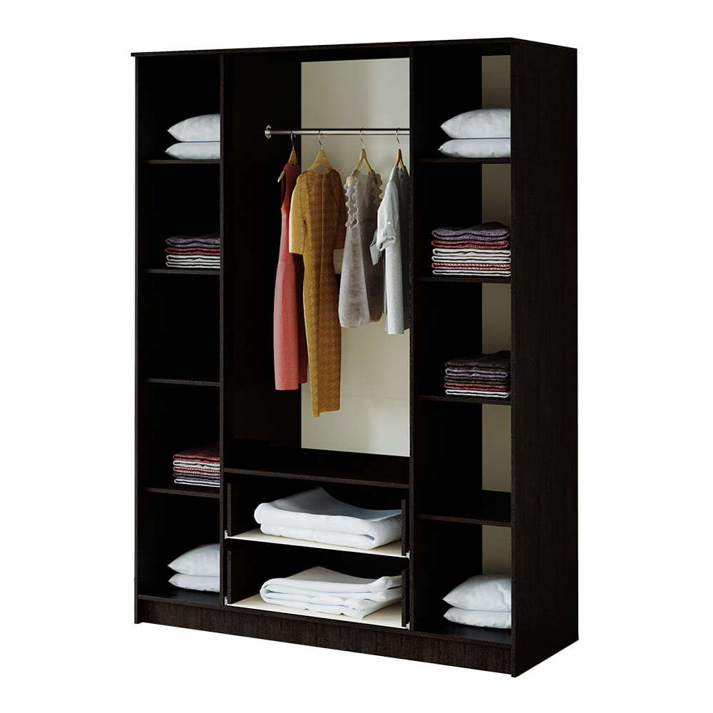 "Фиеста" Шкаф 4-х ств. (Венге лоредо) 